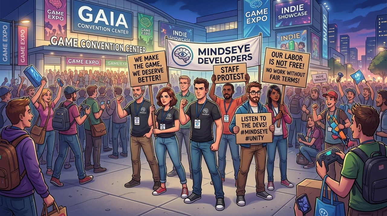 MindsEye 개발사 직원들, 주말 팬 행사 맞춰 피켓 시위 예고