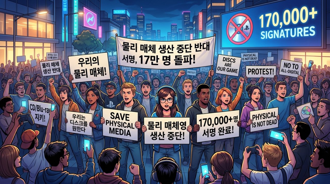 소니 물리 매체 생산 중단 반대 서명, 17만 명 돌파