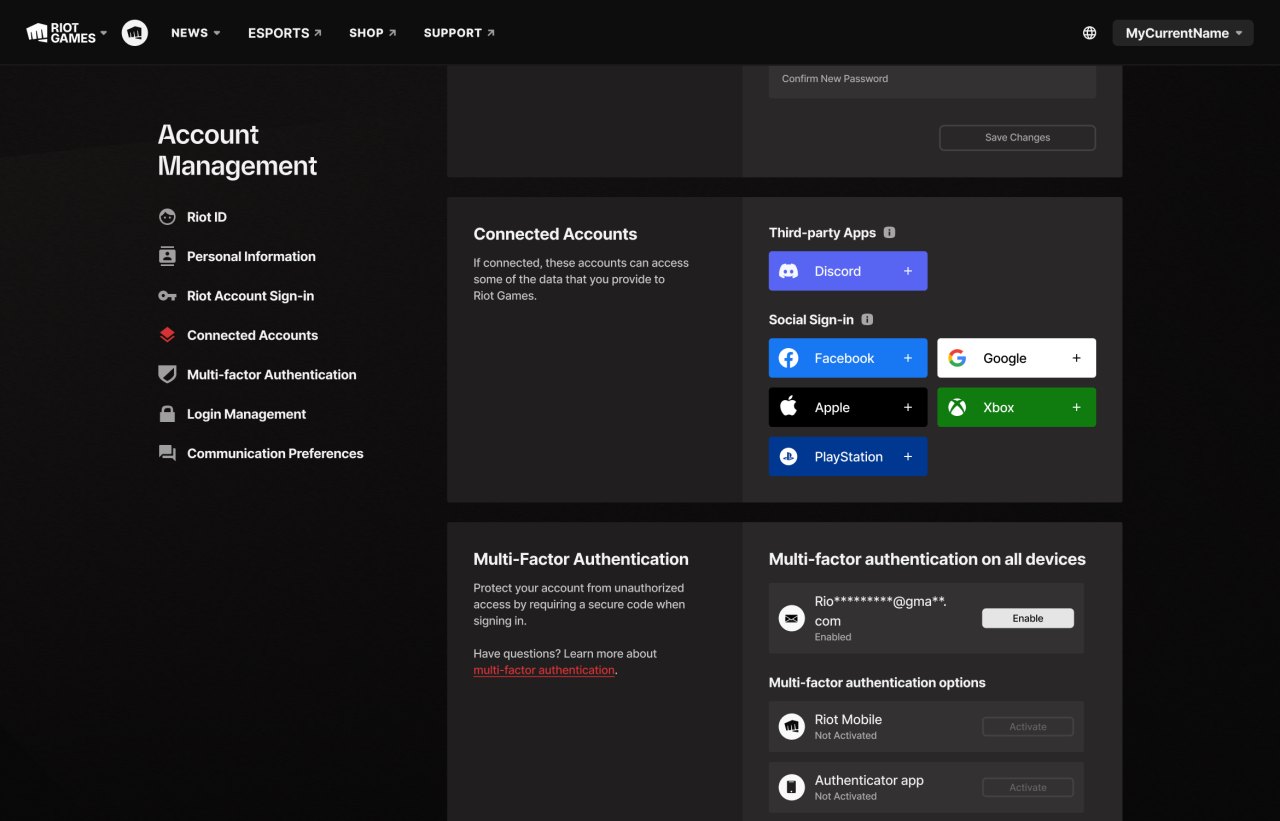 라이엇 게임즈와 Discord 계정 연동 기능 도입