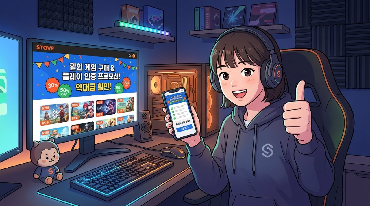 스토브, 할인 게임 구매 및 플레이 인증 프로모션 실시