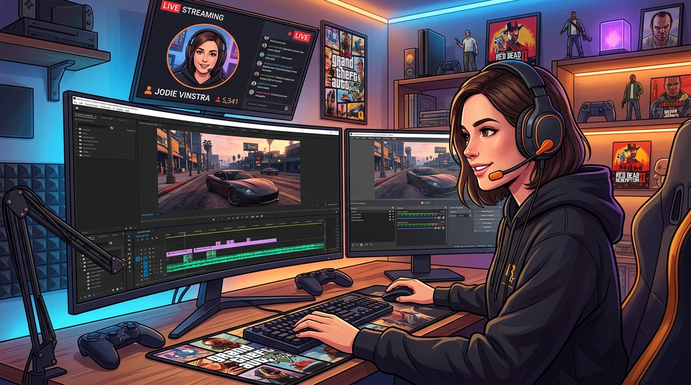 GTA 5 영상 제작 과정 실시간 공개한 조디 빈스트라
