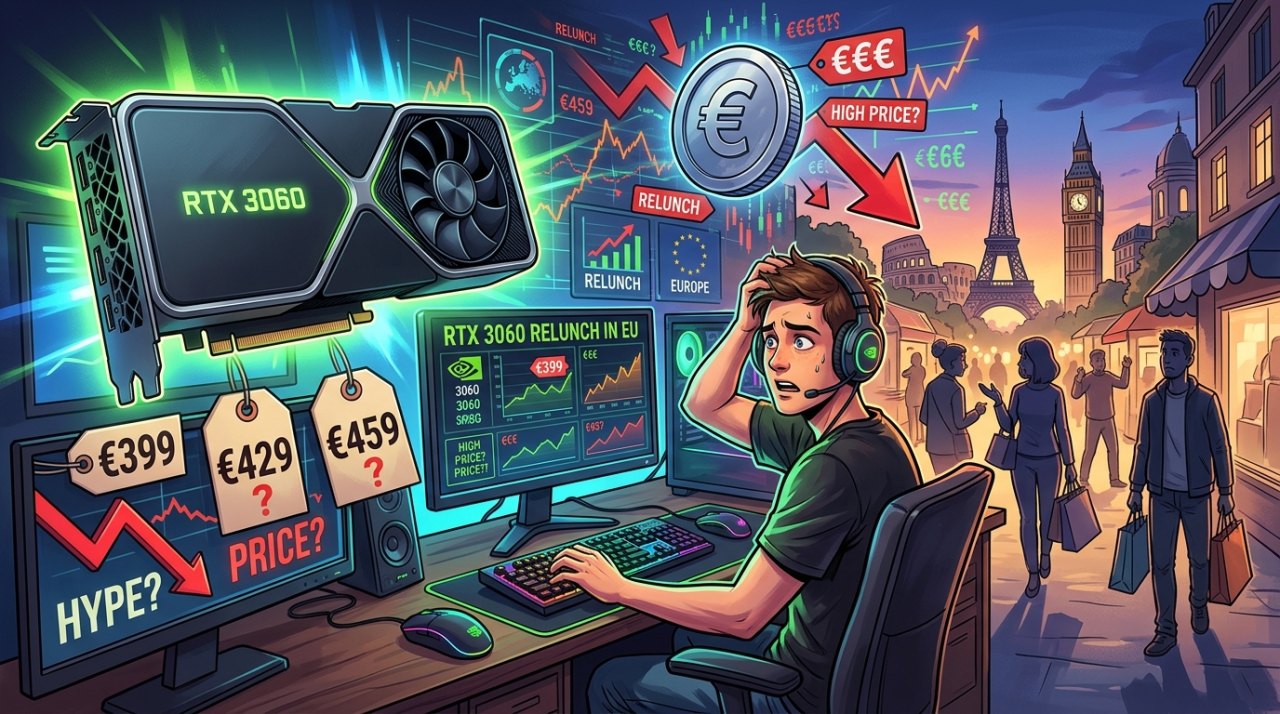 지포스 RTX 3060 재출시, 유럽 시장 가격 경쟁력 논란