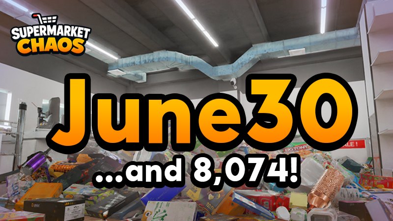 슈퍼마켓 카오스, 6월 30일 정식 출시 확정
